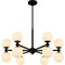 Quoizel Elser Chandelier 12 Lights Matte Black PCELS5031MBK - alternate 2